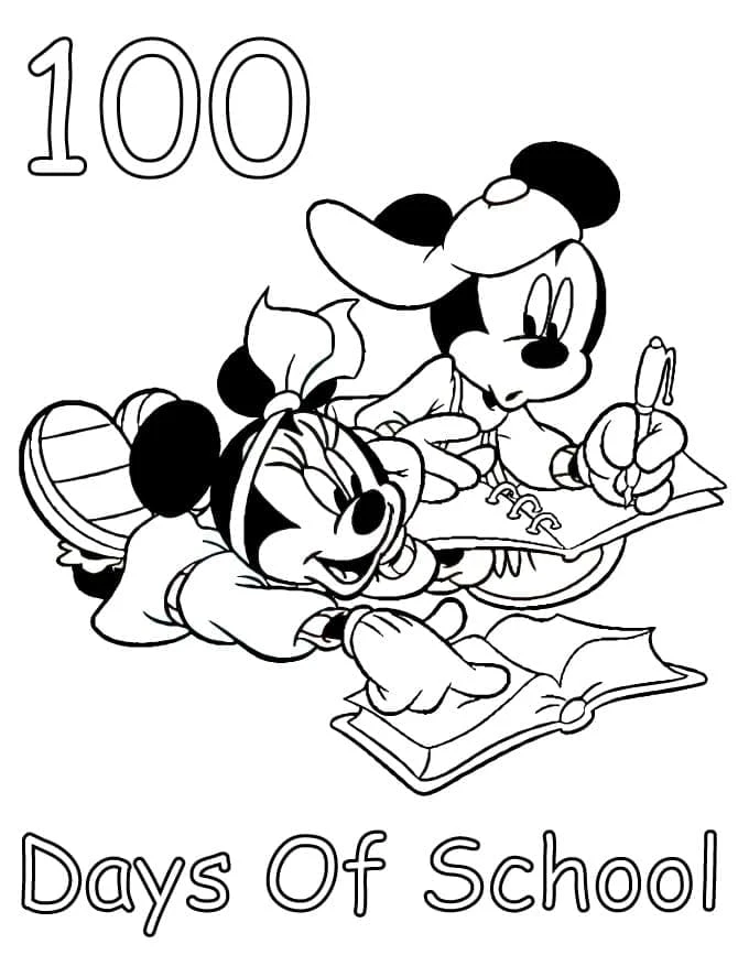 Mickey Mouse (Miki Fare) boyama sayfası – yaratıcılığı geliştirir, keyifli zaman