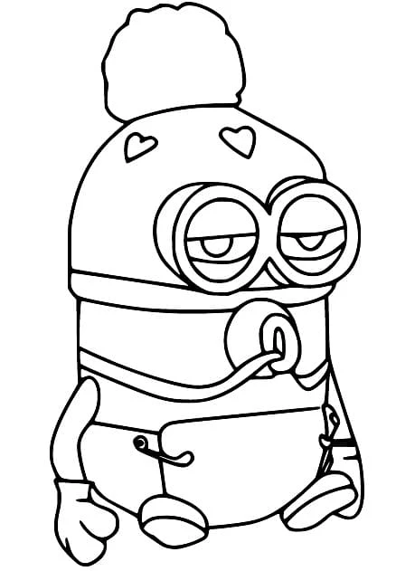 Minions boyama sayfası – okul öncesi, evde etkinlik