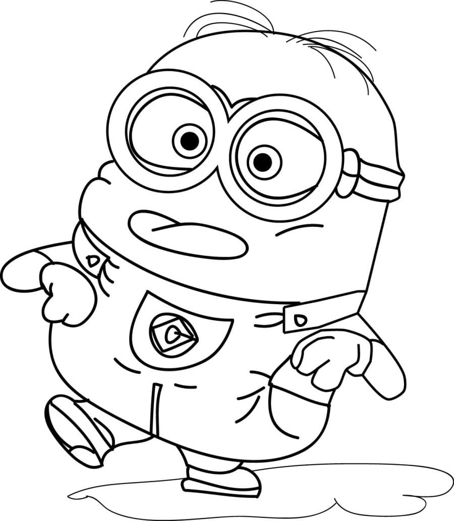 Minions boyama sayfası – eğlenceli etkinlik, el becerilerini geliştirir