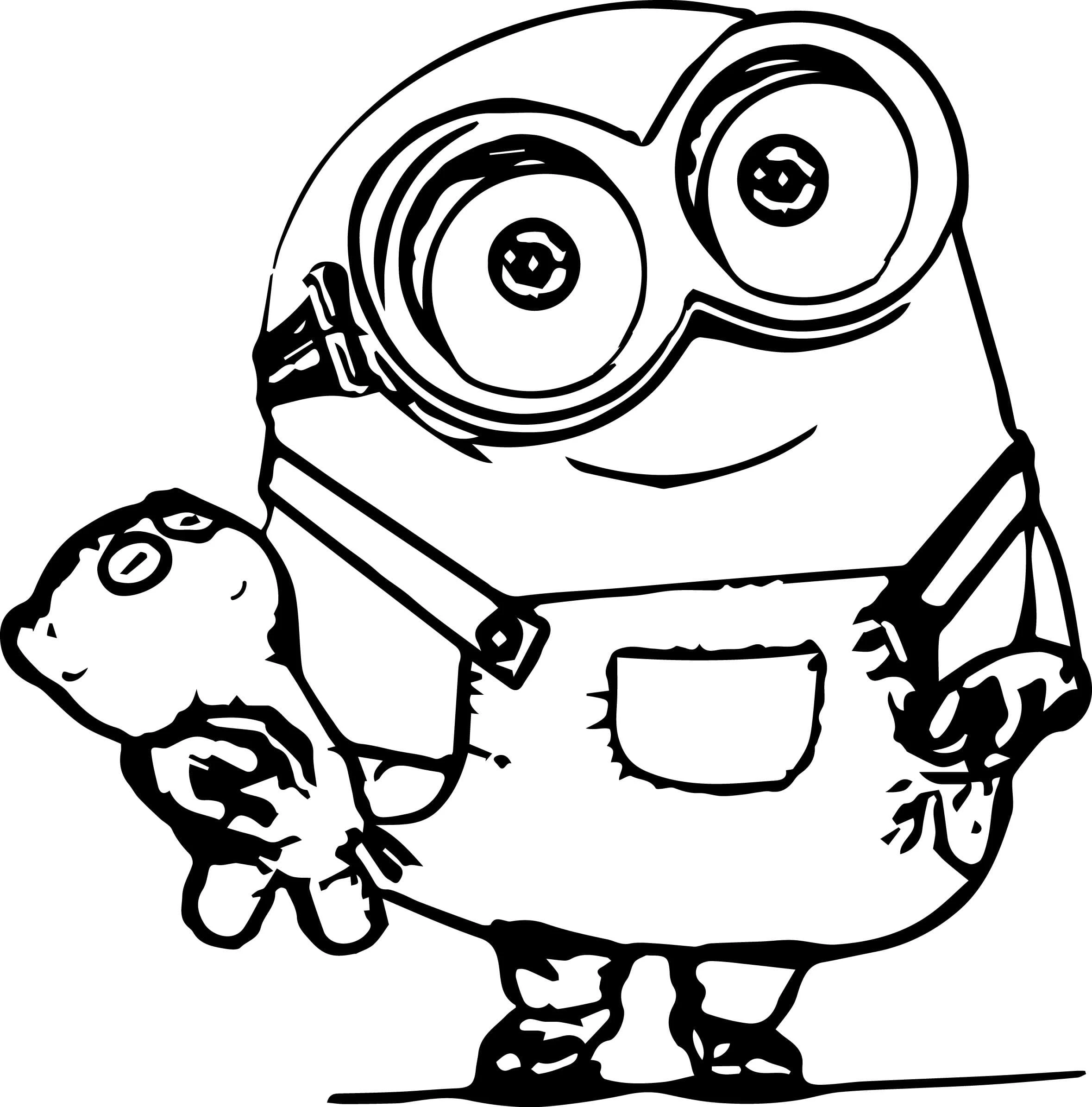 Minions boyama sayfası – boyama etkinliği, çocuk aktivitesi