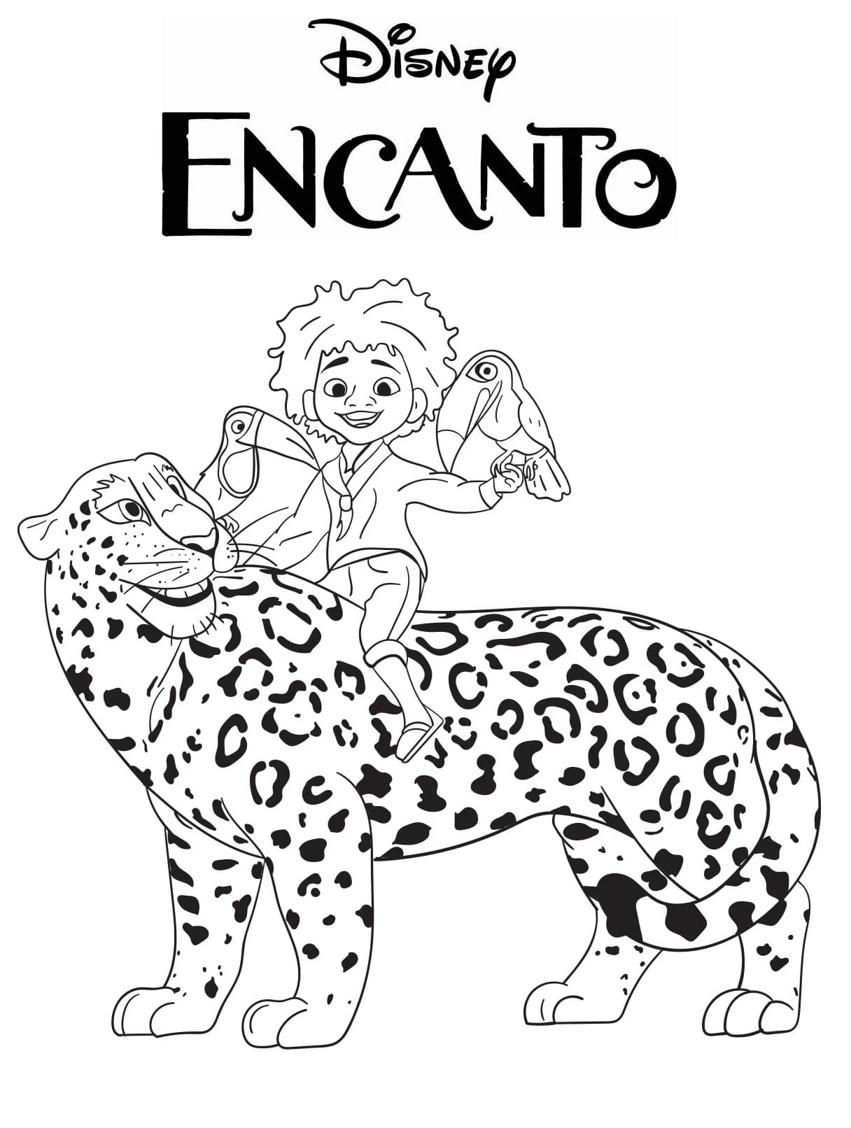 Encanto boyama sayfası – ücretsiz yazdır, boyama etkinliği
