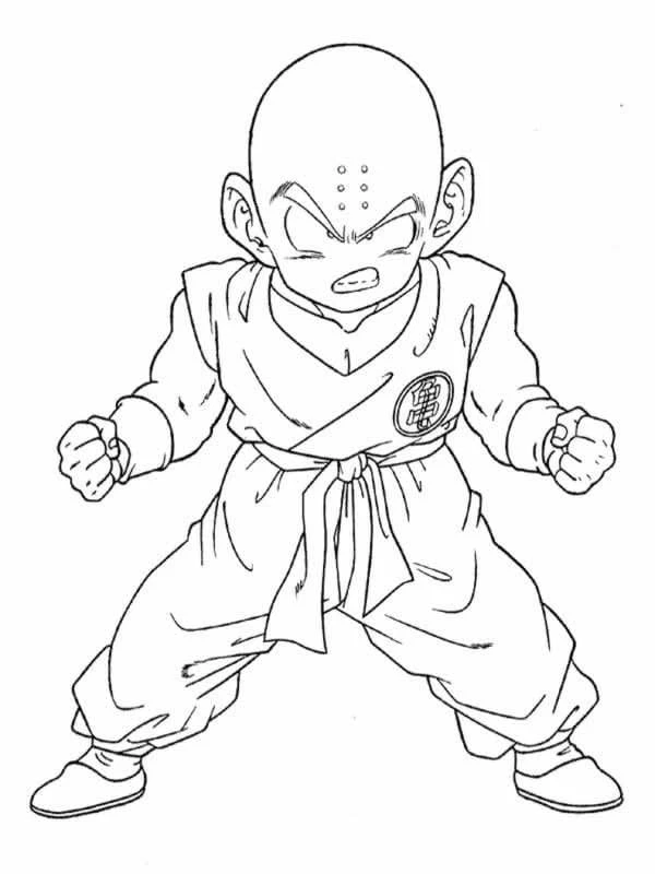 Dragon Ball boyama sayfası – okul öncesi, evde etkinlik
