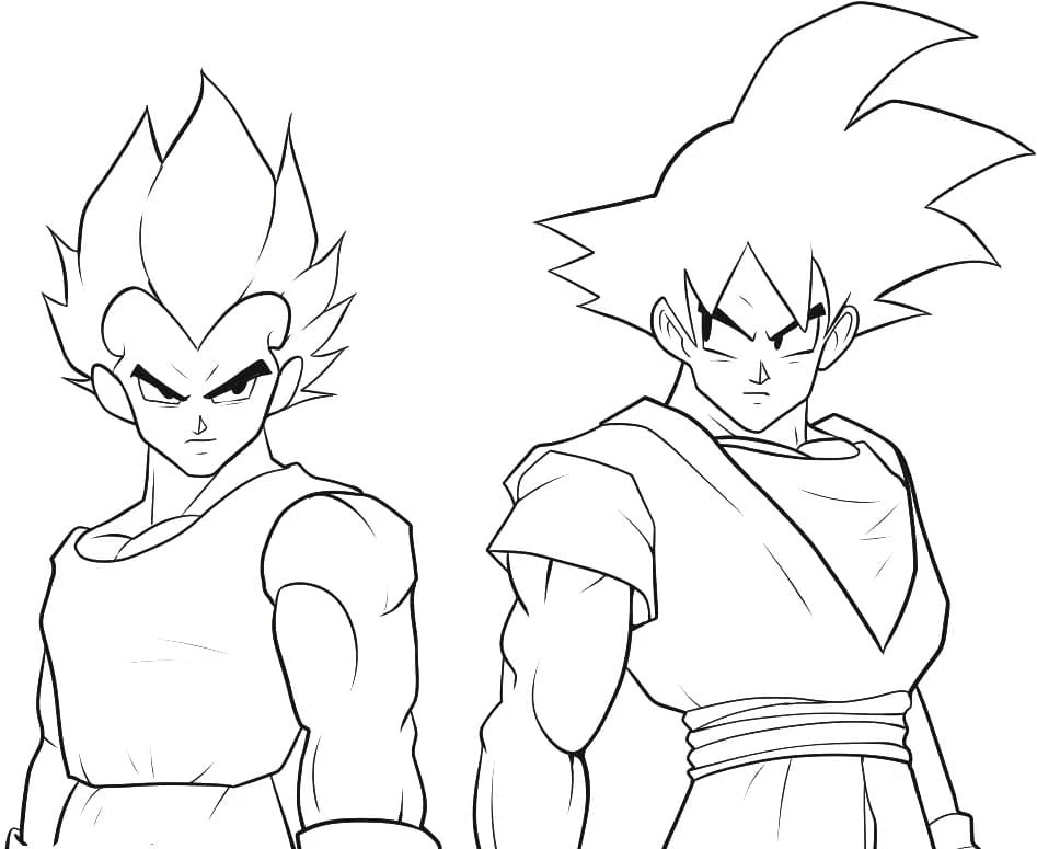 Vegeta boyama sayfası – eğlenceli etkinlik, el becerilerini geliştirir