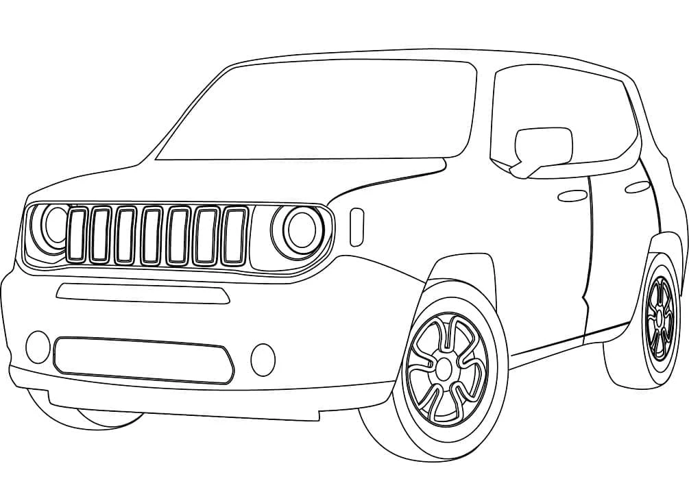 Jeep boyama sayfası – ücretsiz yazdır, boyama etkinliği