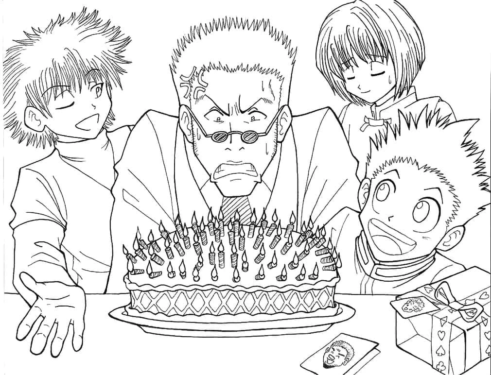 Hunter x Hunter boyama sayfası #37 – hayal gücünü besler, tamamen ücretsiz