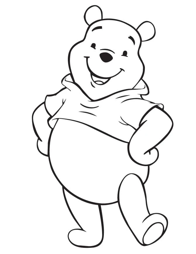 Ayı Winnie (Winnie-the-Pooh) boyama sayfası – yaratıcılık, eğlenceli etkinlik