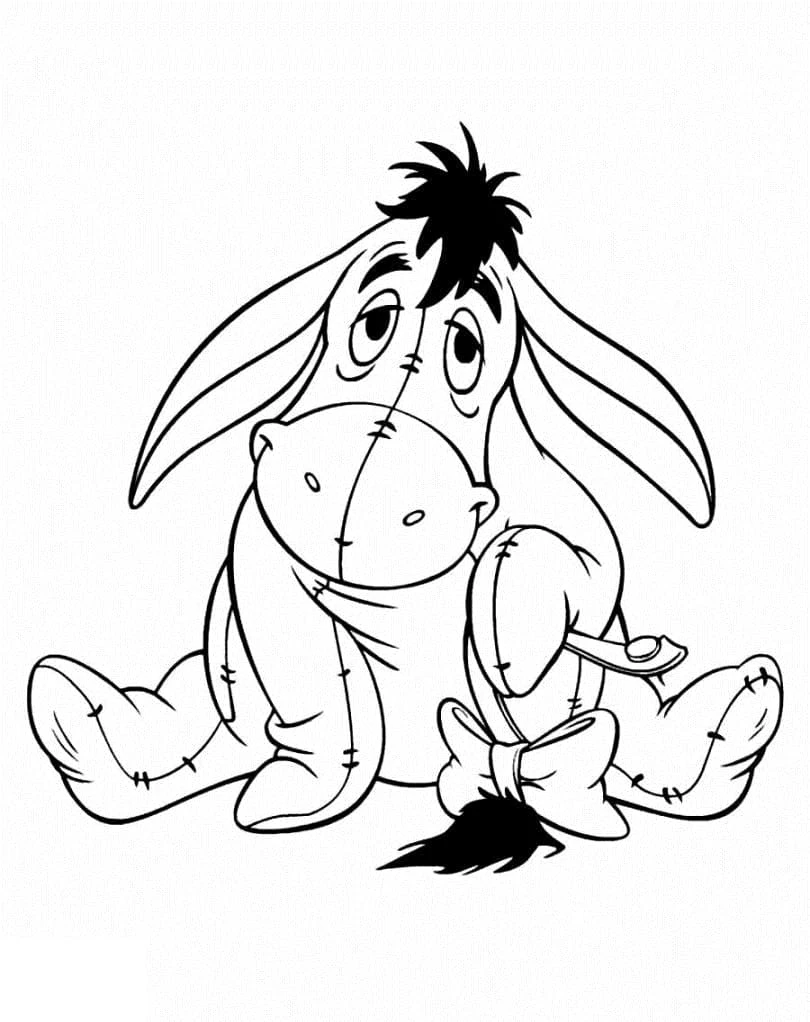 Ayı Winnie (Winnie-the-Pooh) boyama sayfası – çocuklar için, çizgi film temalı