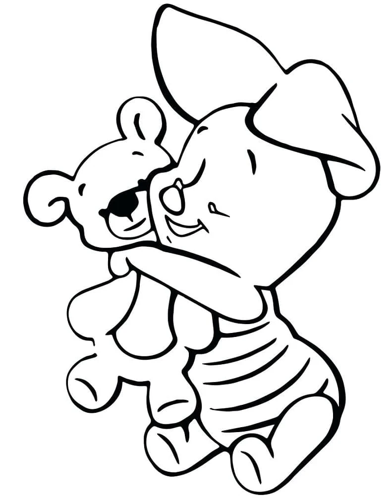 Ayı Winnie (Winnie-the-Pooh) boyama sayfası – eğlenceli etkinlik, el becerilerini geliştirir