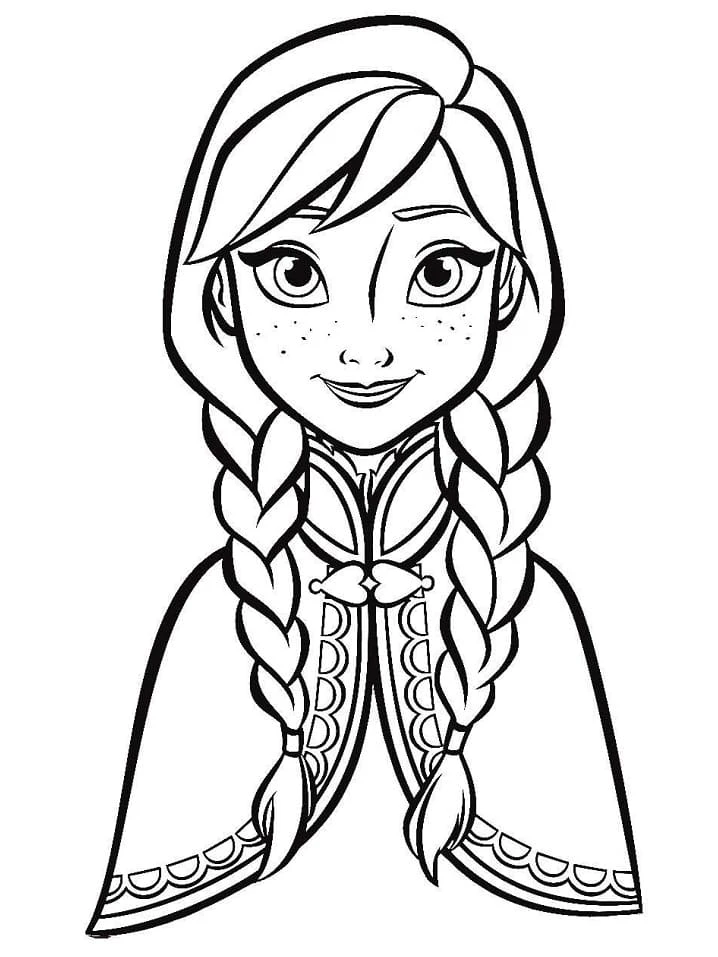 Frozen (Karlar Ülkesi) boyama sayfası – eğitici aktivite, yaratıcılık