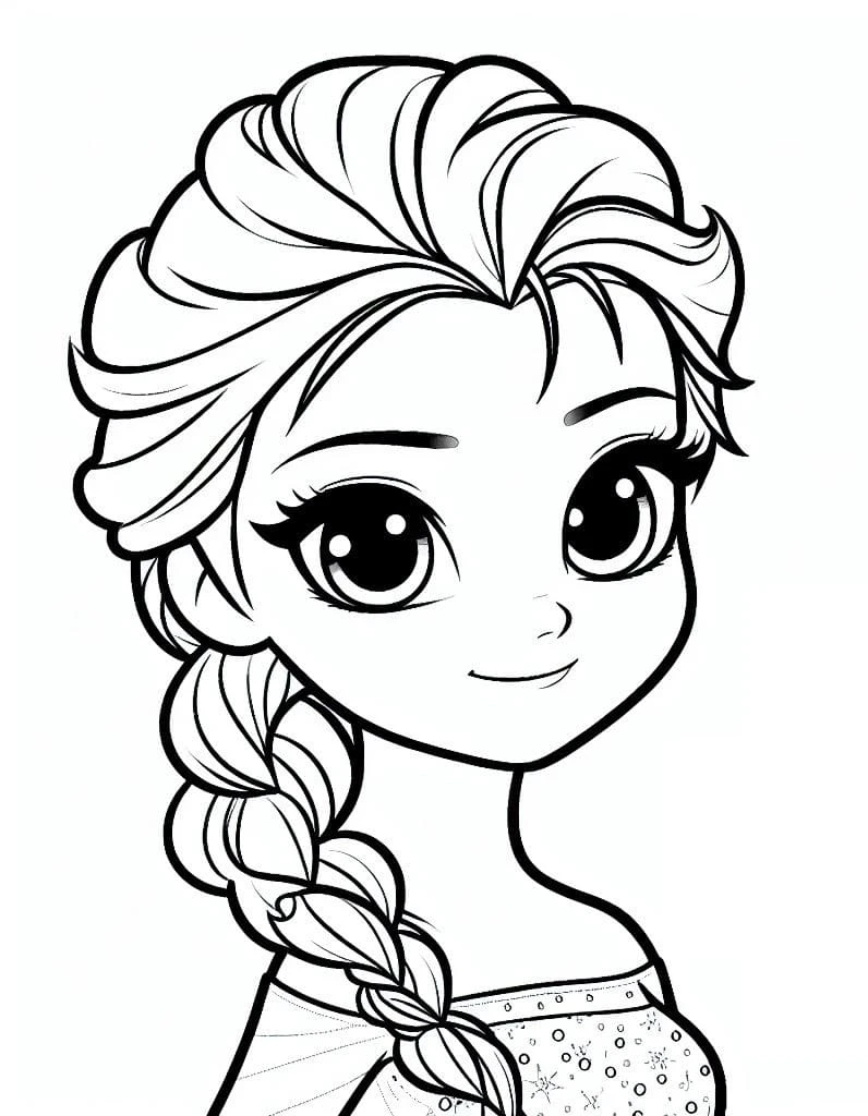 Frozen (Karlar Ülkesi) boyama sayfası – çocuk aktivitesi, PDF indir