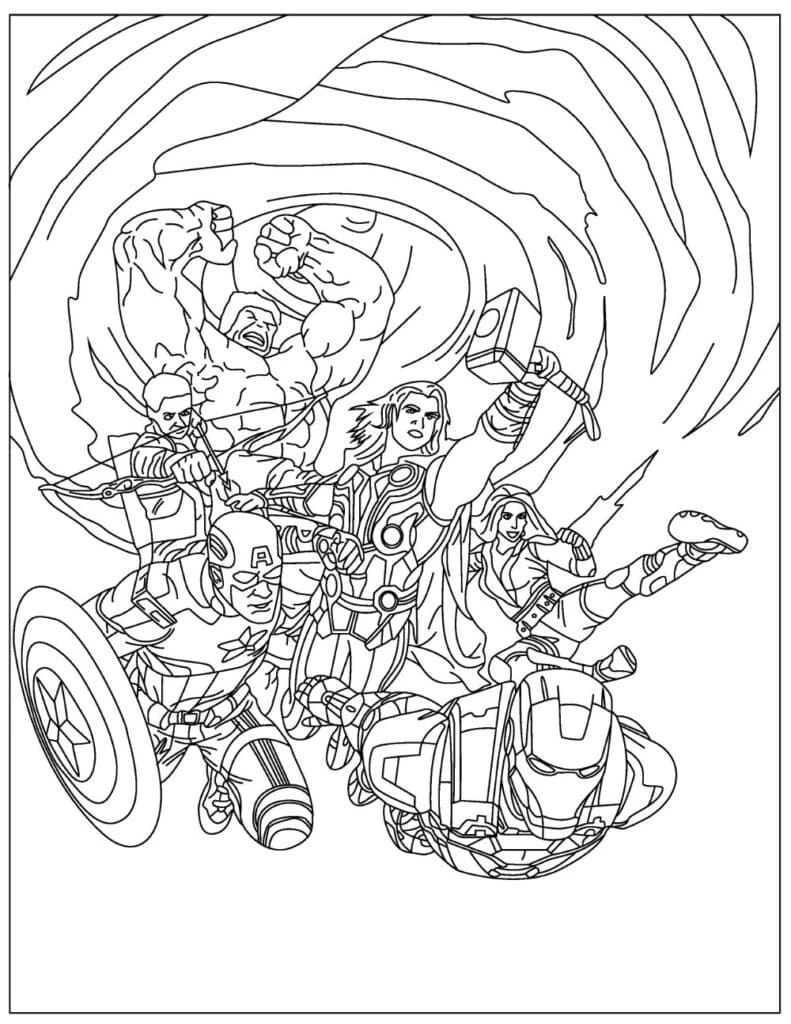 Avengers (Yenilmezler) Boyama