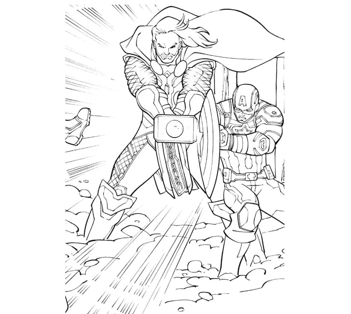 Avengers (Yenilmezler) Boyama