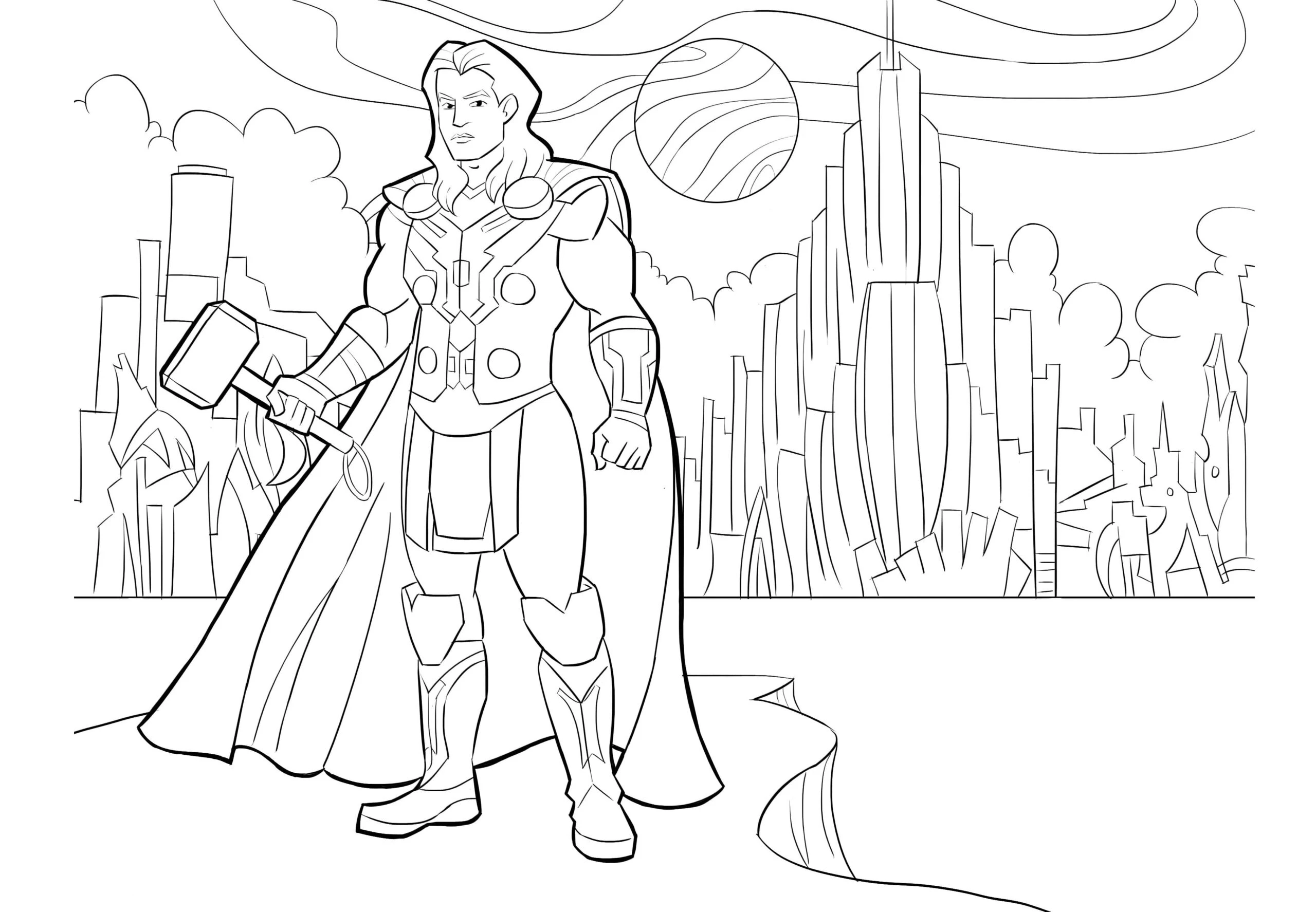 Avengers (Yenilmezler) Boyama