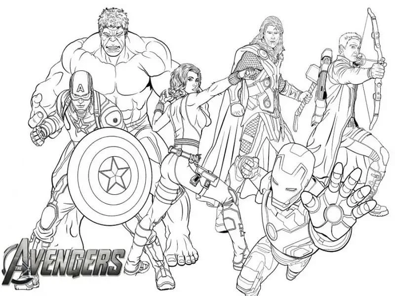 Avengers (Yenilmezler) Boyama