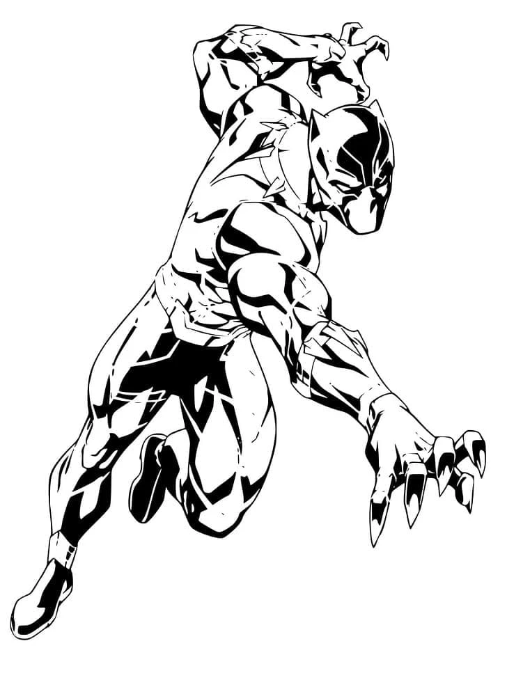 Kara Panter (Black Panther) Boyama