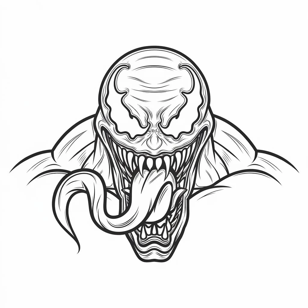Venom boyama sayfası #31 – okul öncesi, evde etkinlik