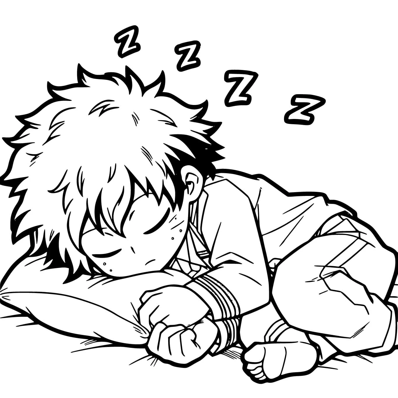 Izuku Midoriya boyama sayfası #17 – renk bilgisini öğretir, günlük etkinlik önerisi