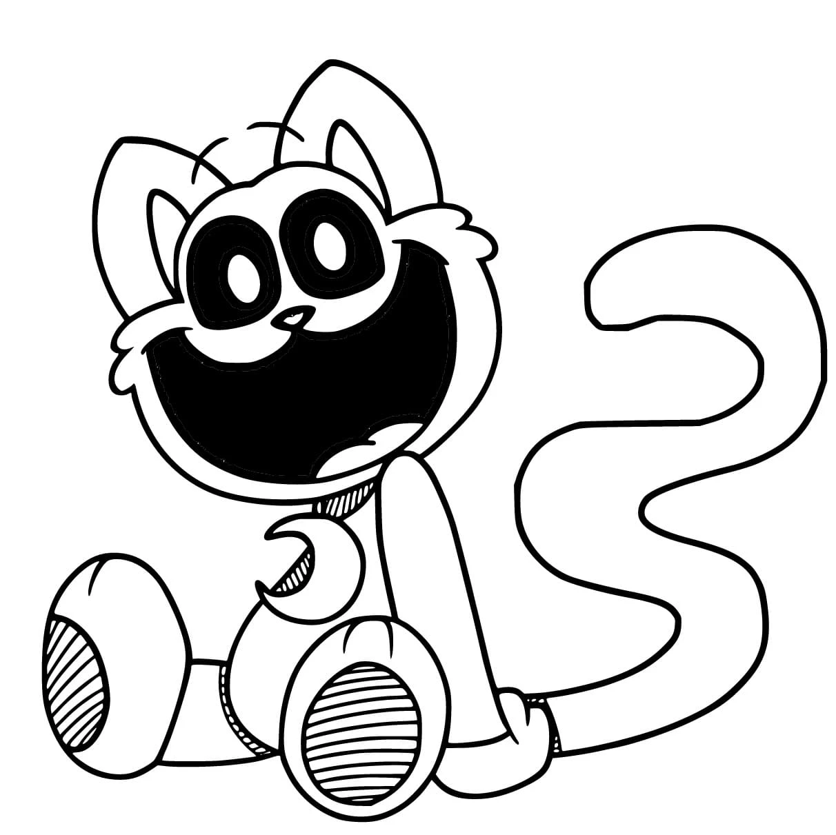 Smiling Critters boyama sayfası – boyama etkinliği, çocuk aktivitesi