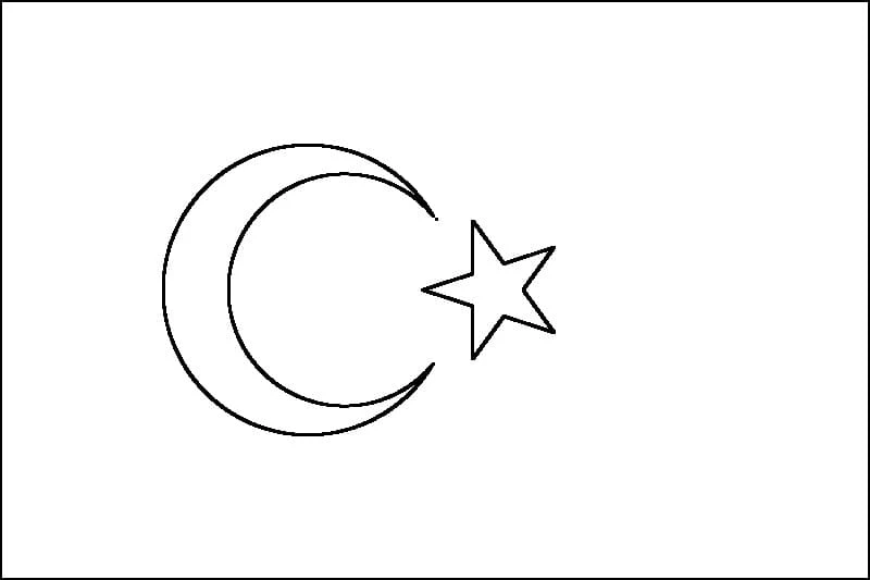 Türkiye boyama sayfası – eğitici aktivite, yaratıcılık