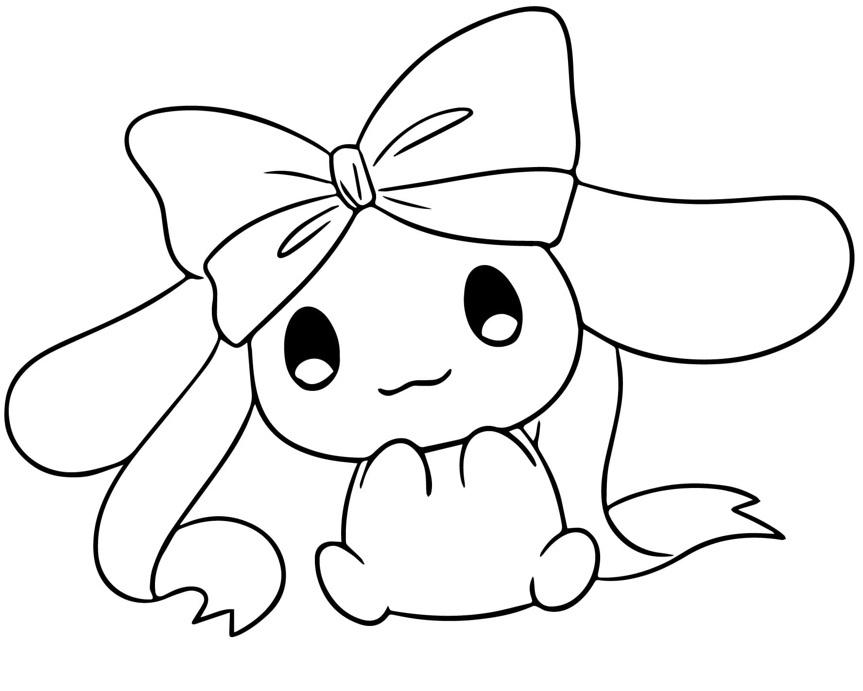 Cinnamoroll boyama sayfası – eğitici aktivite, yaratıcılık