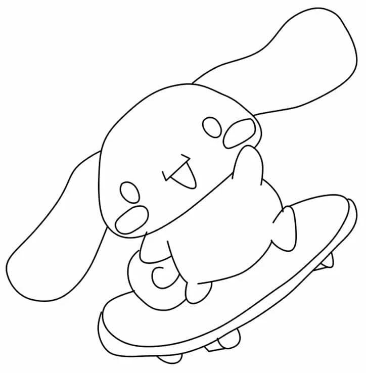 Cinnamoroll boyama sayfası – sanatsal çalışma, çocuklar için