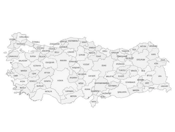 Türkiye Haritası boyama sayfası – PDF indir, sevimli karakter