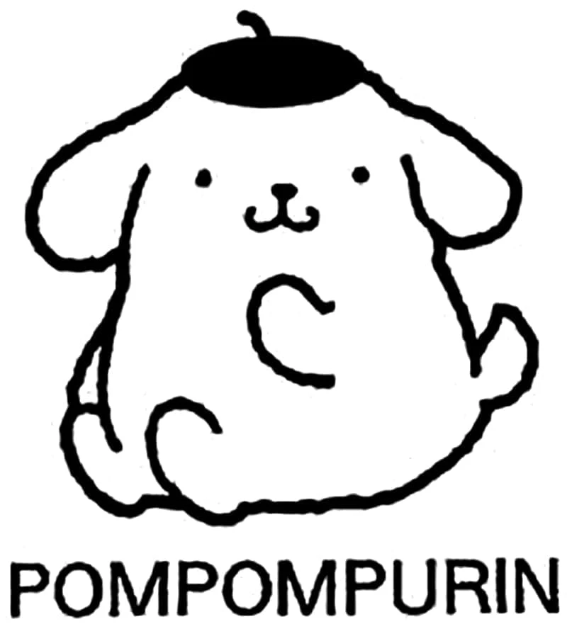 Pompompurin boyama sayfası – eğitici aktivite, yaratıcılık
