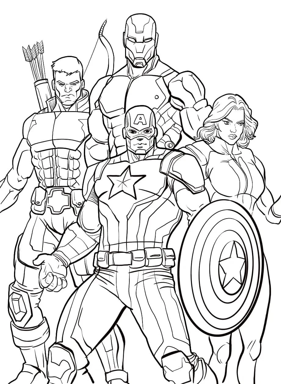 Marvel boyama sayfası – eğlenceli etkinlik, el becerilerini geliştirir