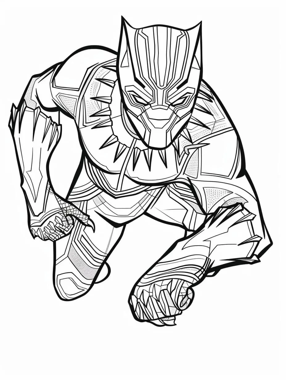 Marvel boyama sayfası – yaratıcılığı geliştirir, keyifli zaman