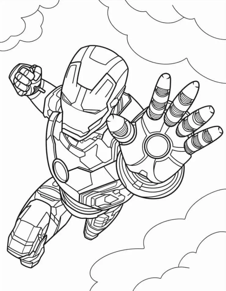 Marvel boyama sayfası – keyifli zaman, renkli çizimler