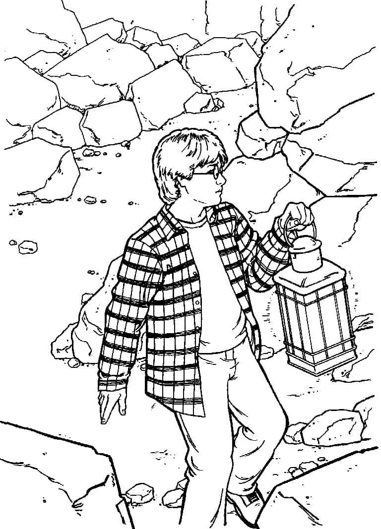 Harry Potter boyama sayfası – yaratıcılığı geliştirir, keyifli zaman