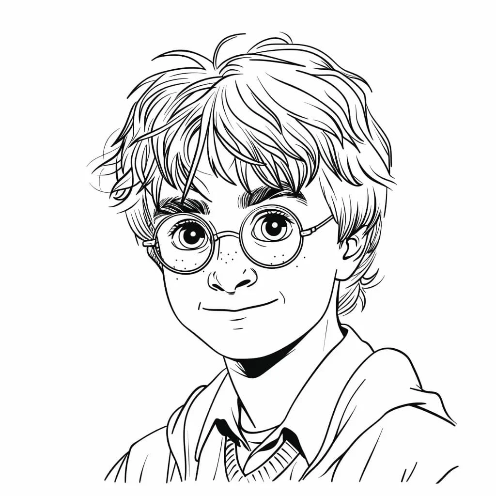 Harry Potter boyama sayfası – boyama etkinliği, çocuk aktivitesi