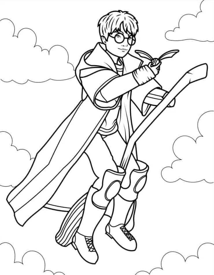 Harry Potter boyama sayfası – eğitici aktivite, yaratıcılık