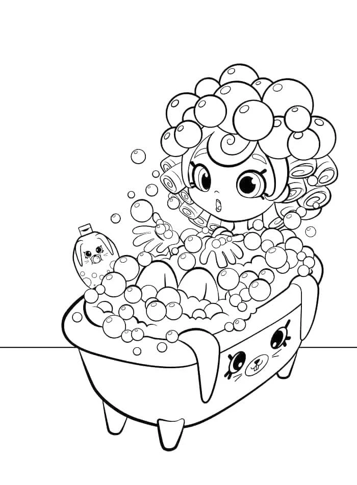 Banyo boyama sayfası – kolay boyama, eğitici aktivite