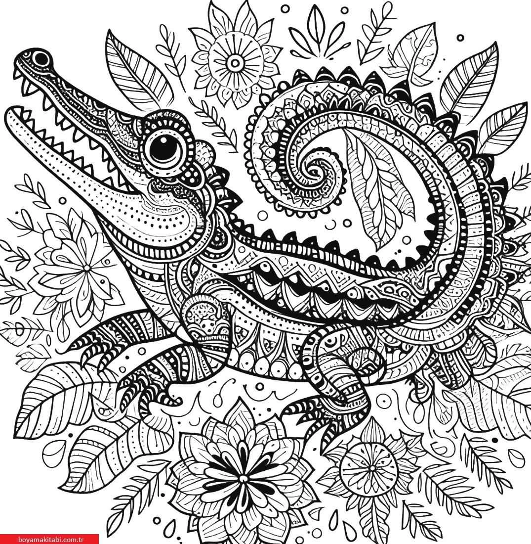Mandala Hayvanlar boyama sayfası – yaratıcılığı geliştirir, keyifli zaman