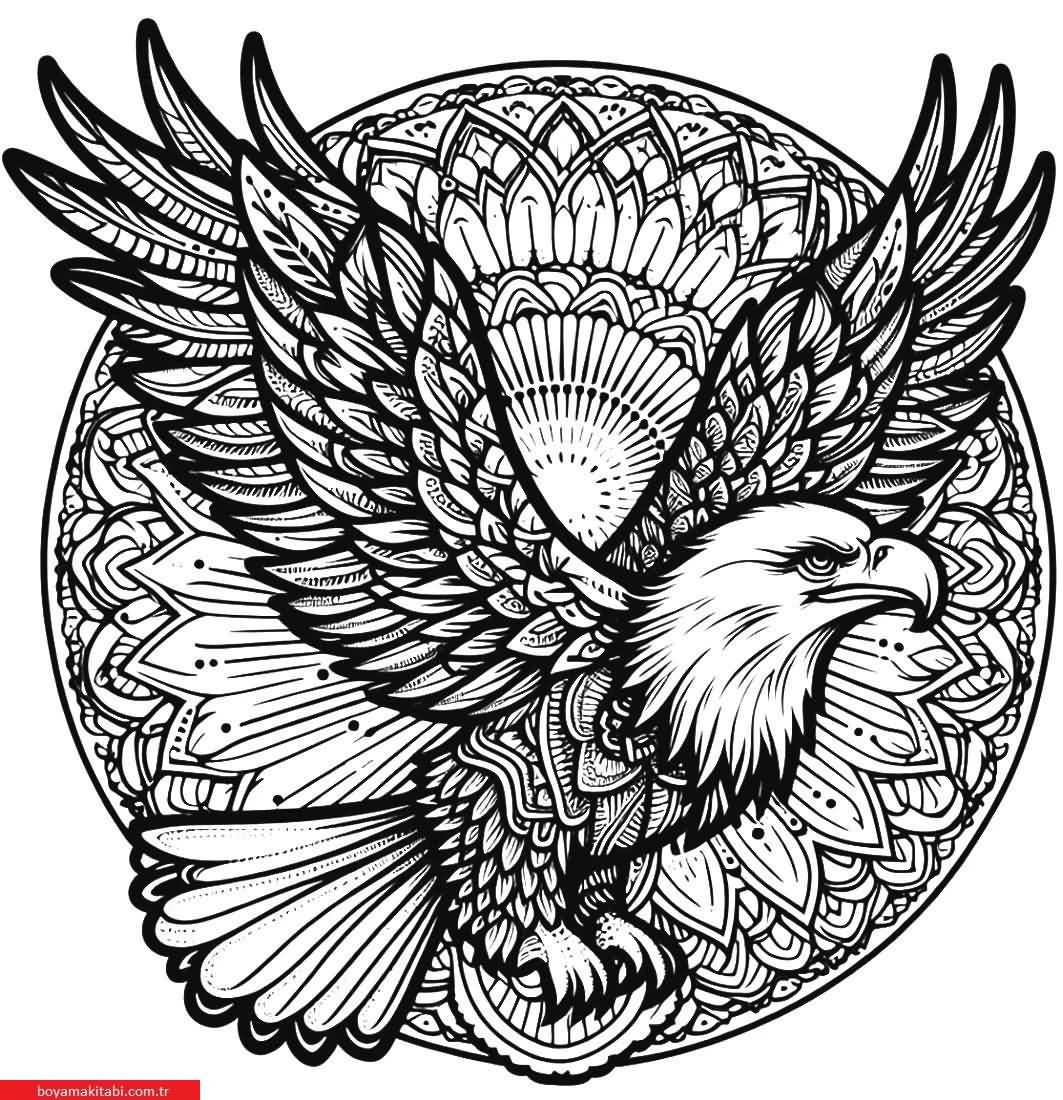 Mandala Hayvanlar boyama sayfası – eğitici aktivite, yaratıcılık