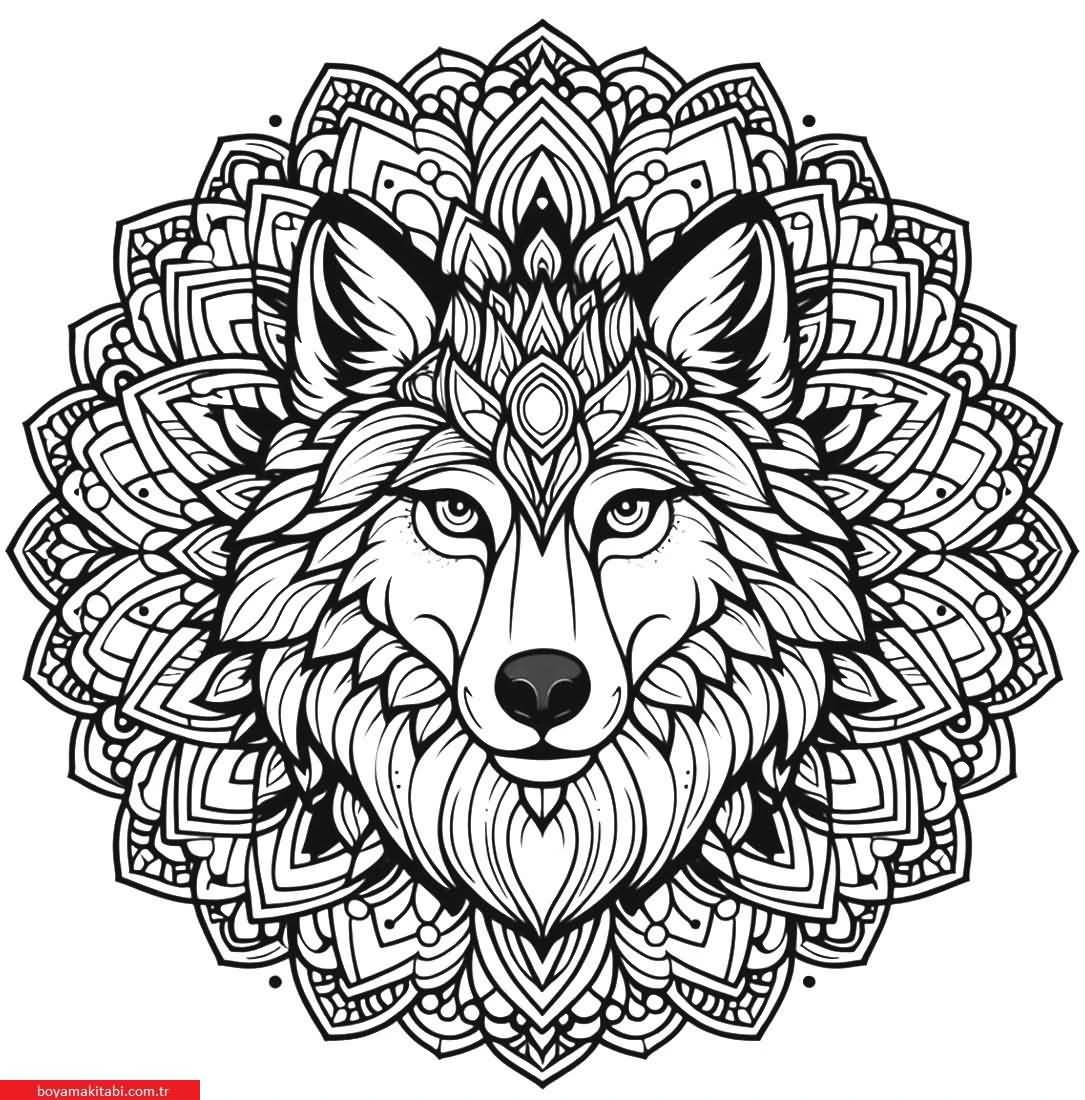 Mandala Hayvanlar Boyama