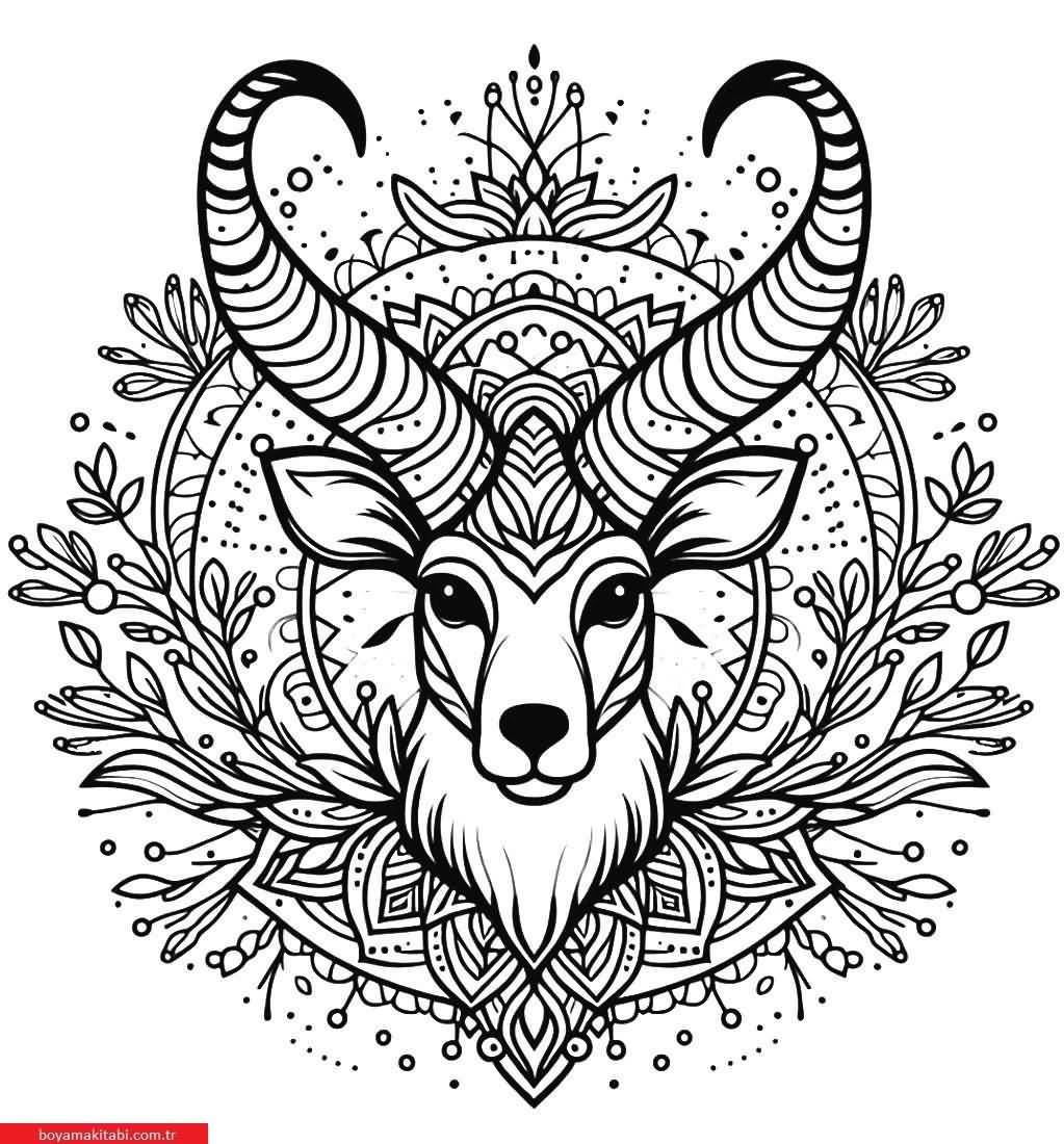 Mandala Hayvanlar Boyama