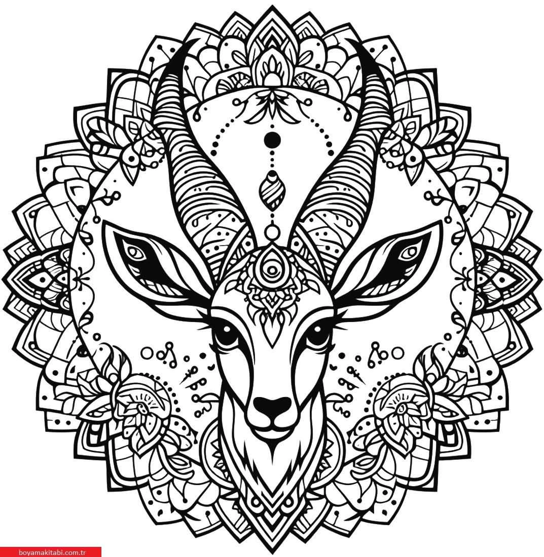 Mandala Hayvanlar Boyama