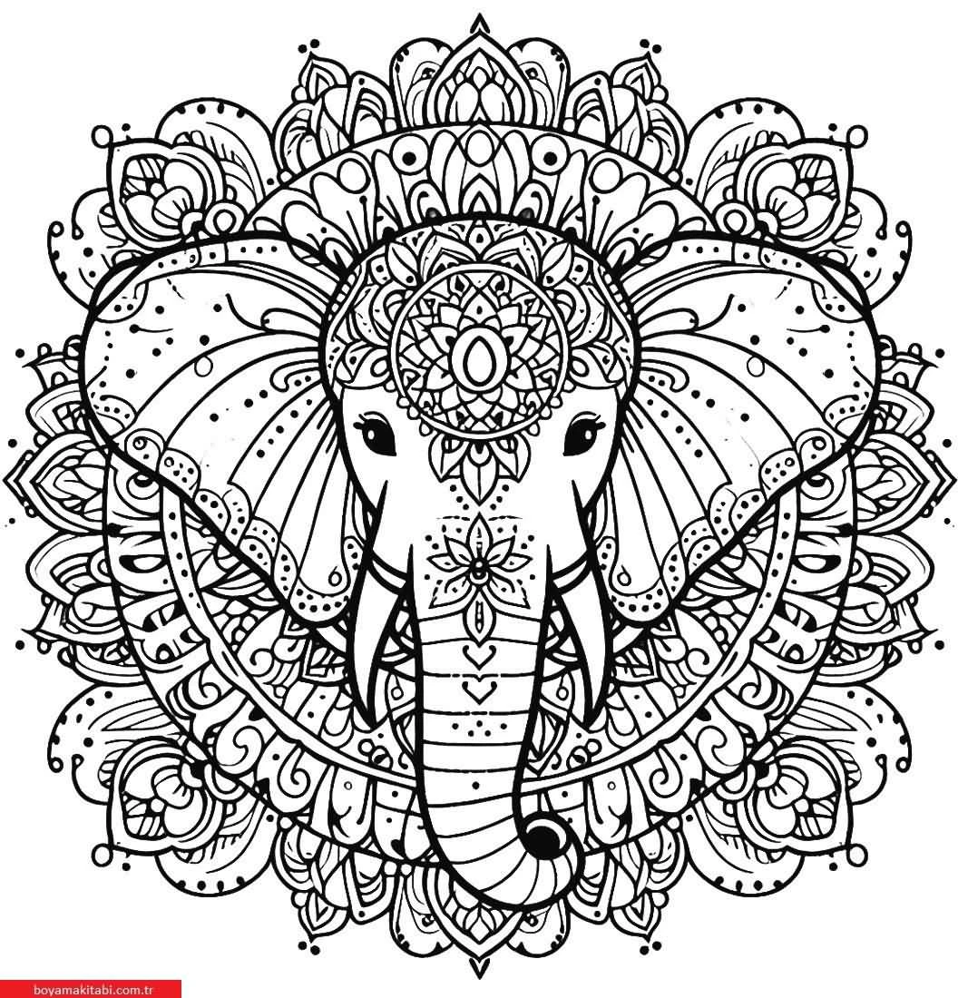 Mandala Hayvanlar Boyama
