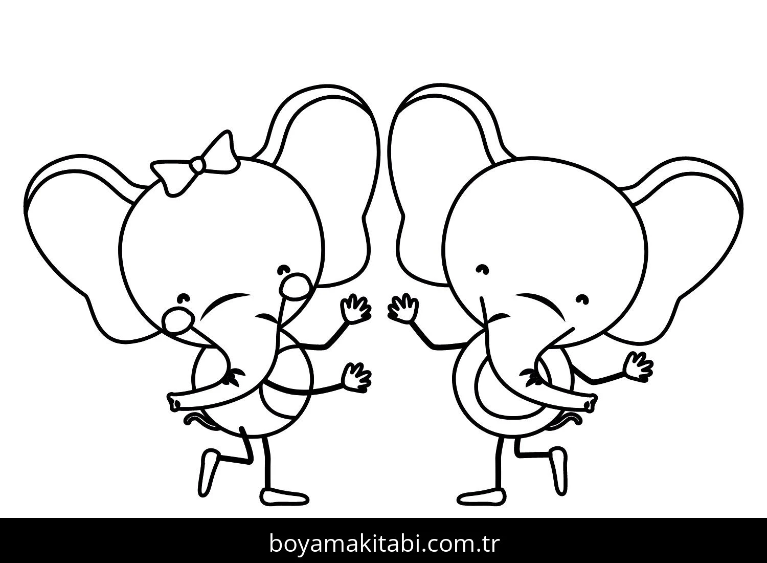 Dans boyama sayfası – kolay boyama, eğitici aktivite