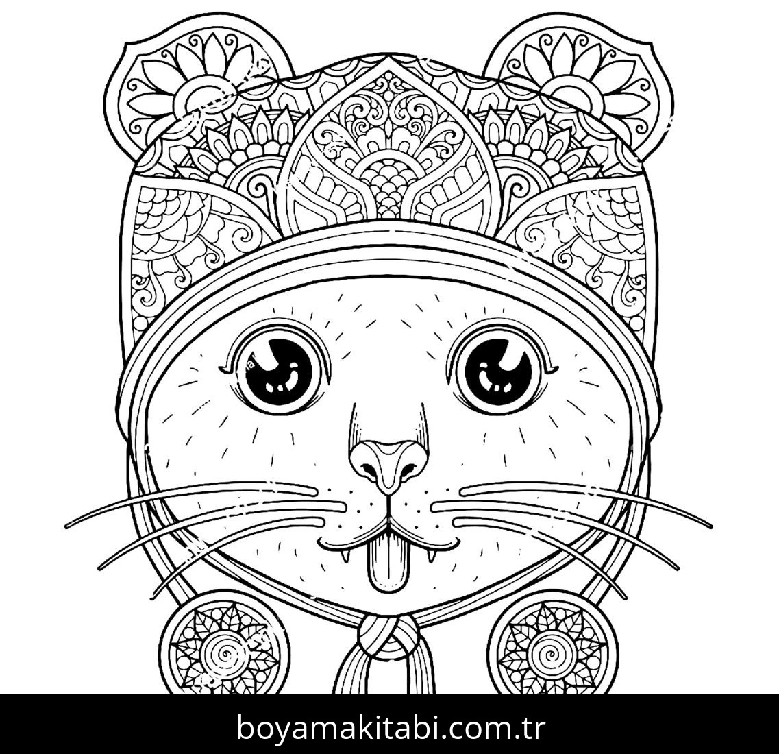 Yavru Kedi boyama sayfası – çocuk aktivitesi, PDF indir