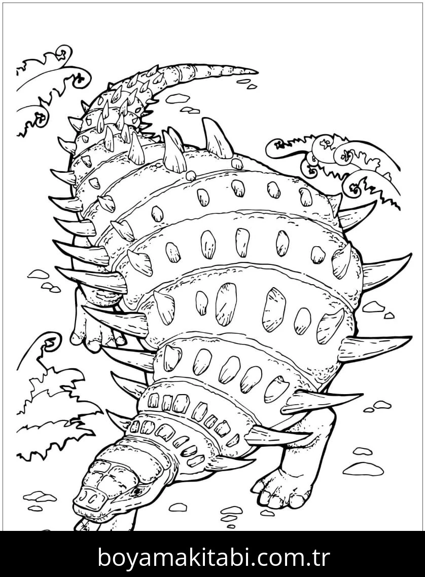 Ankylosaurus Dinazor Boyama