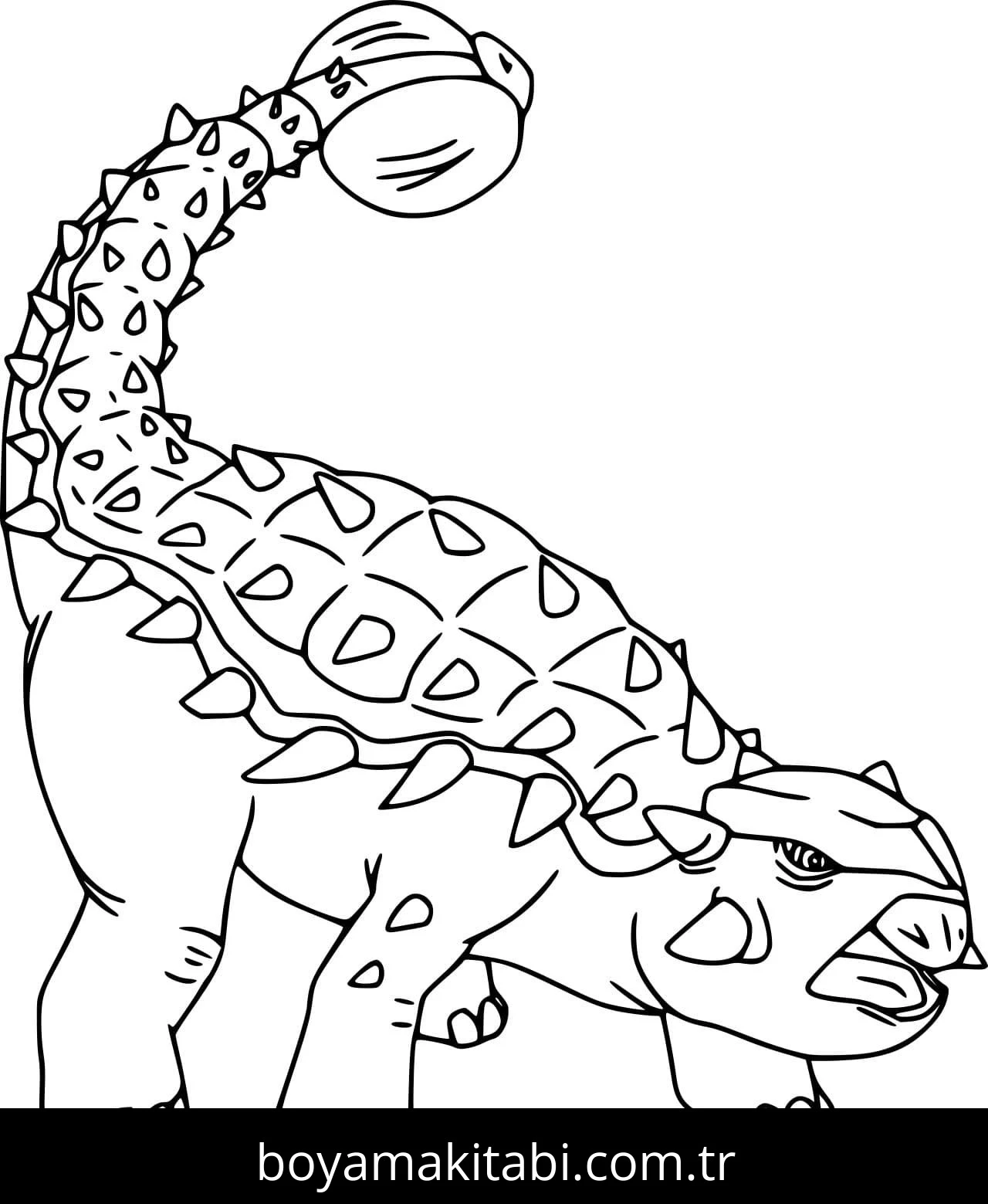 Ankylosaurus Dinazor Boyama