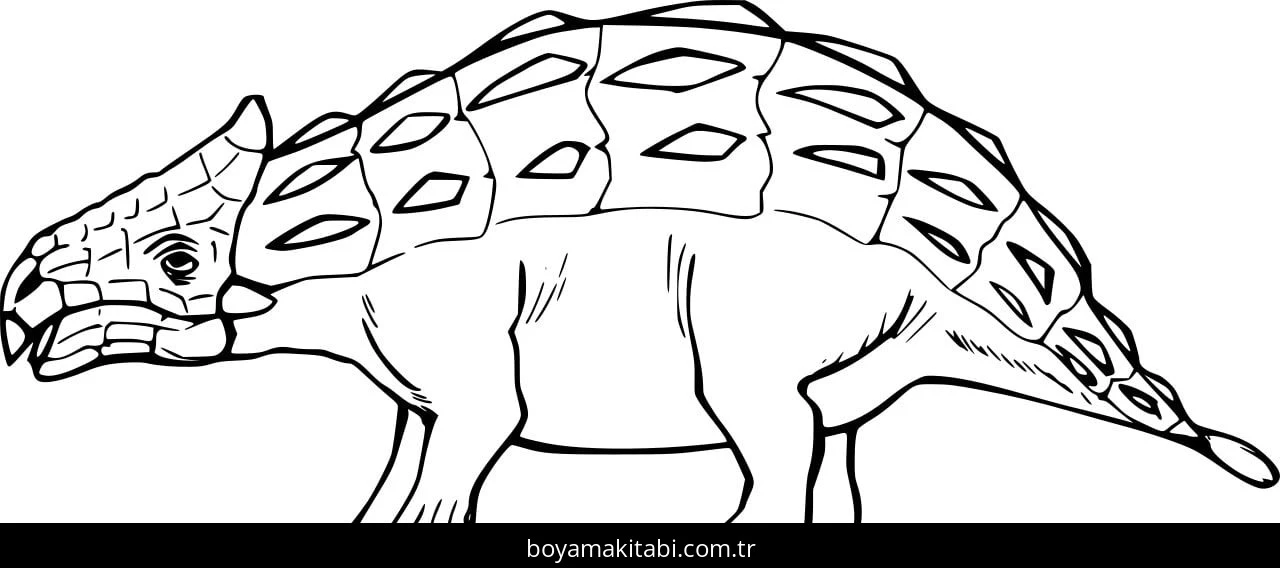 Ankylosaurus Dinazor Boyama