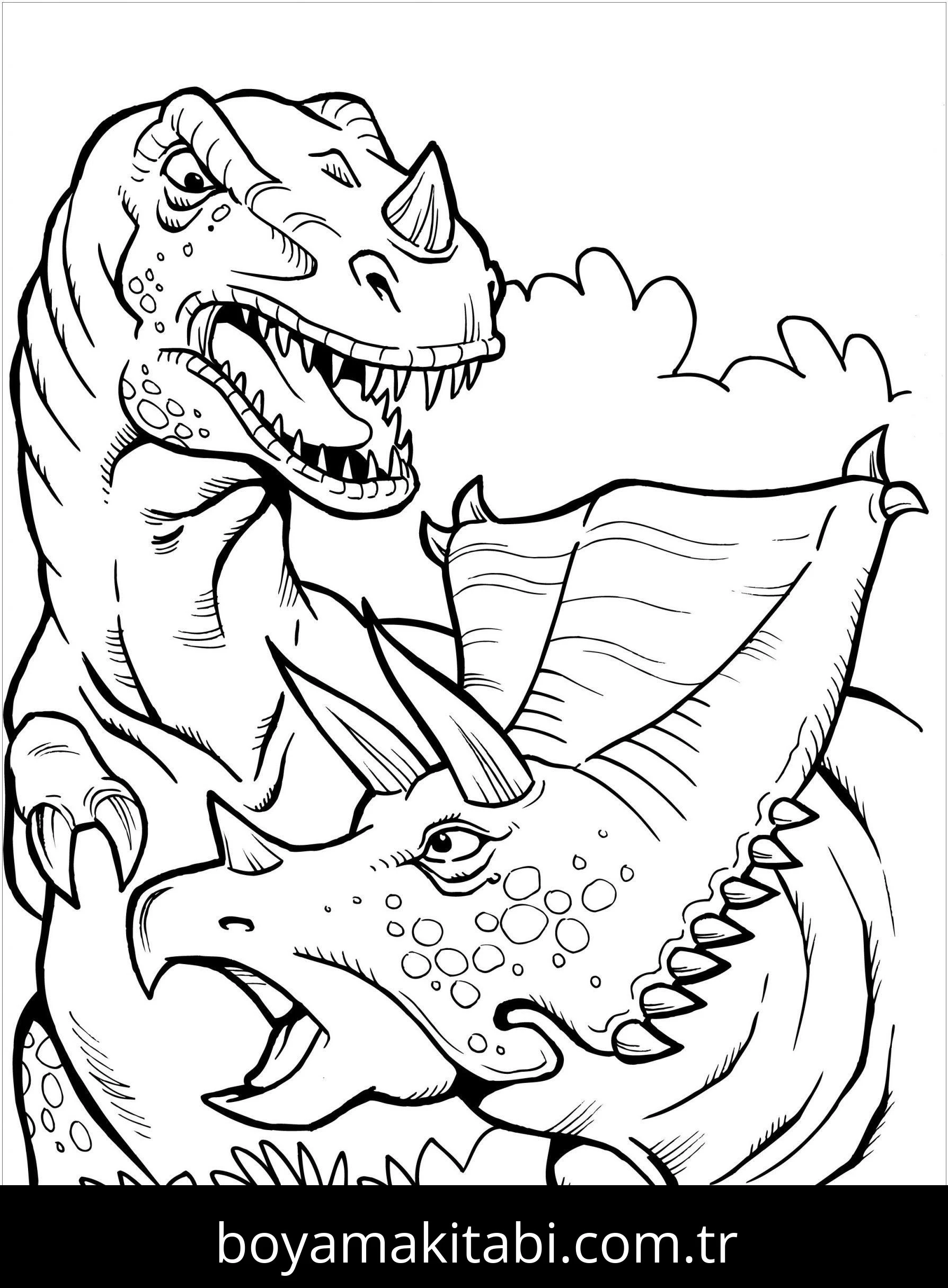 Allosaurus Dinazor boyama sayfası – ücretsiz yazdır, boyama etkinliği