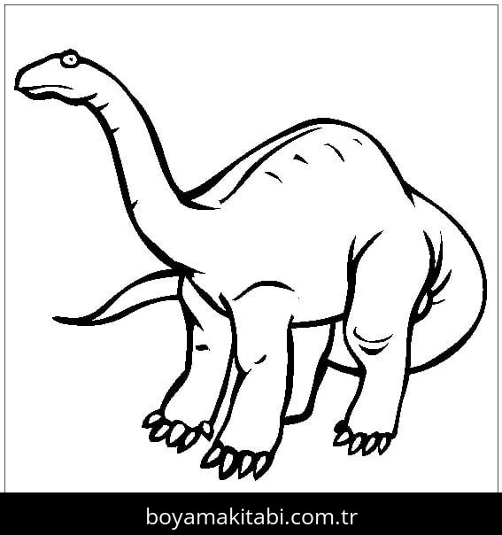 Apatosaurus Dinazor boyama sayfası #5 – çocuk aktivitesi, ilkokul öğrencileri için