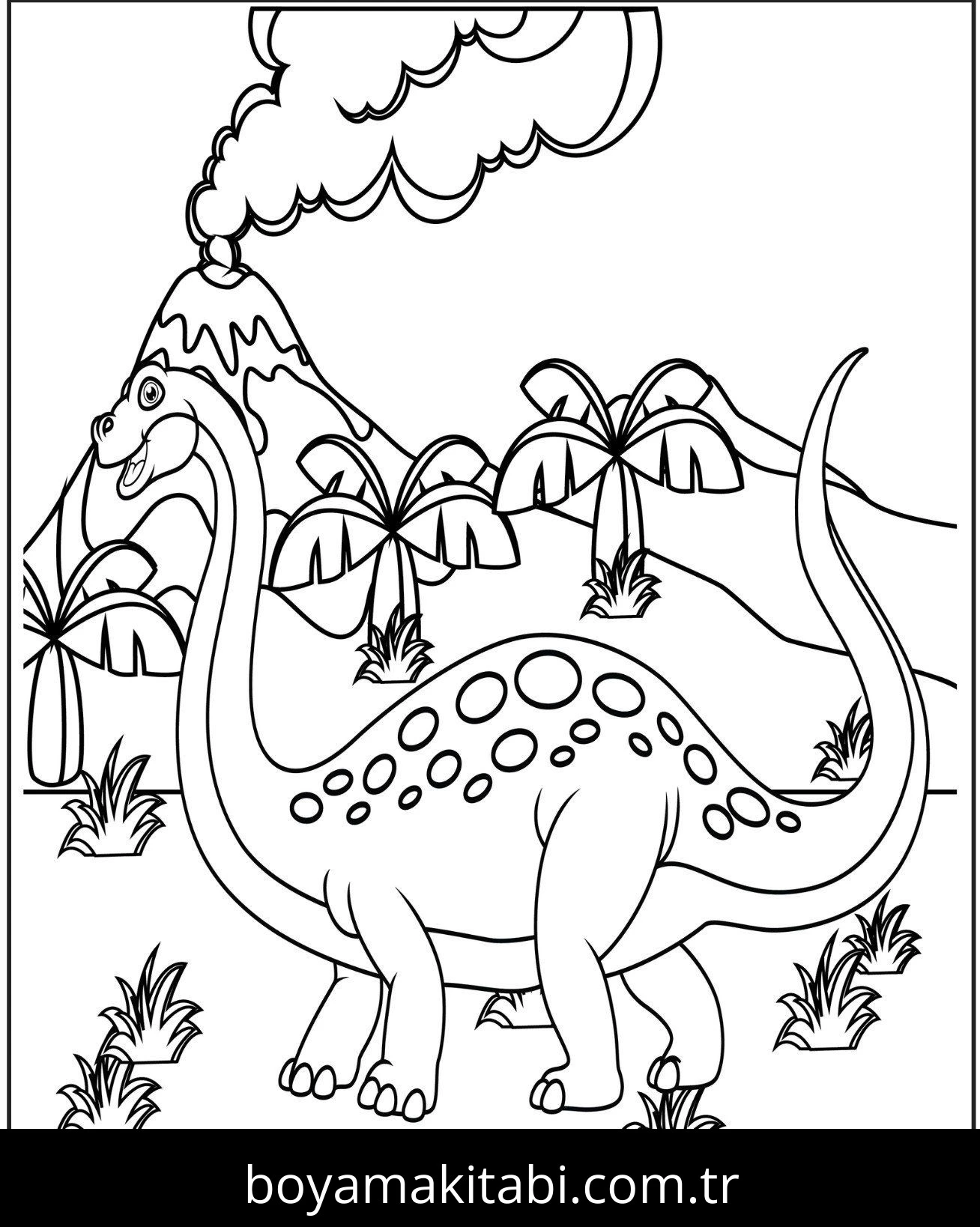 Apatosaurus Dinazor Boyama