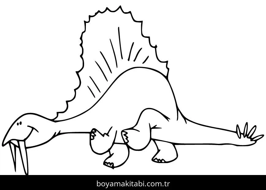 Spinosaurus Dinazor boyama sayfası – evde etkinlik, ücretsiz yazdır