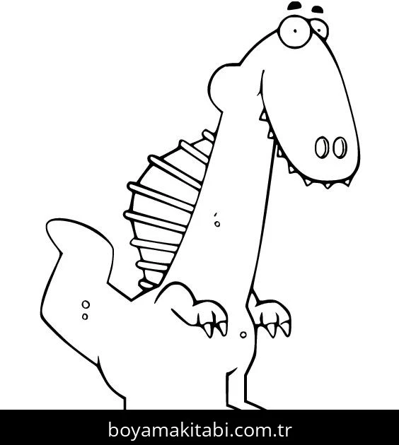 Spinosaurus Dinazor boyama sayfası – çocuk aktivitesi, PDF indir